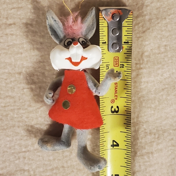 Vintage Flocked Honey Bunny Ornament - Picture 16 of 16